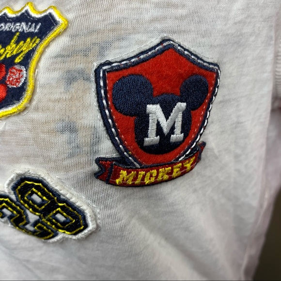 Disney Mickey Mouse Patch Raglan Tissue Shirt - Picture 7 of 13